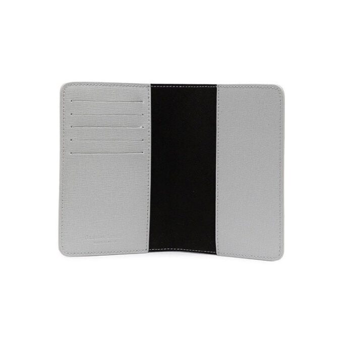 21 Nuevo Tarjetero Cortex con estampado del logotipo Micro Mark metalizado Gris elefante