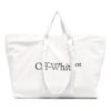 21 Serie de bolsos comerciales LOGO Impresión Bolsos de Mano Blanco
