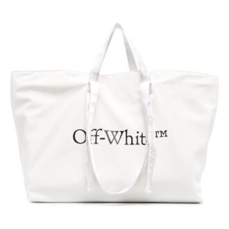 21 Serie de bolsos comerciales LOGO Impresión Bolsos de Mano Blanco