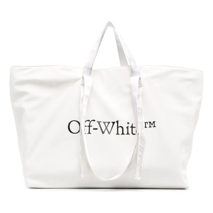 21 Serie de bolsos comerciales LOGO Impresión Bolsos de Mano Blanco