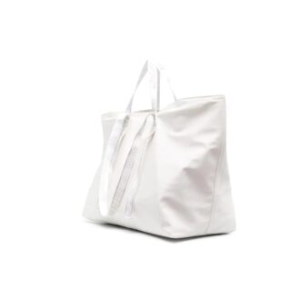 21 Serie de bolsos comerciales LOGO Impresión Bolsos de Mano Blanco