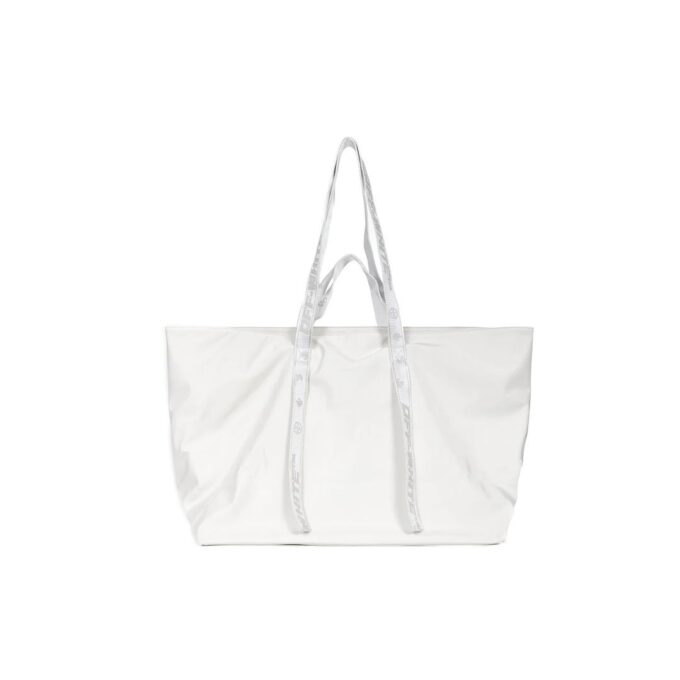 21 Serie de bolsos comerciales LOGO Impresión Bolsos de Mano Blanco