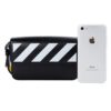 21 Serie Twill, rayas, cremallera, negro
