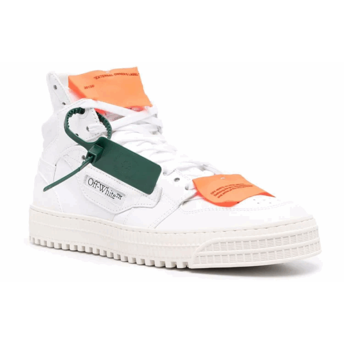 3.0 Off-Court Leather «Blanco Naranja Negro»