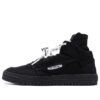 3.0 Zapatillas Off-Court High de lona ecológica «Black White»