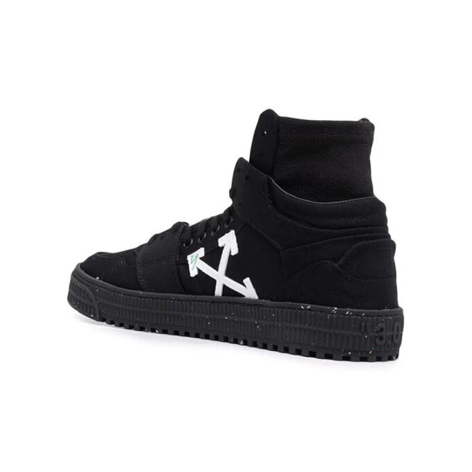 3.0 Zapatillas Off-Court High de lona ecológica «Black White»