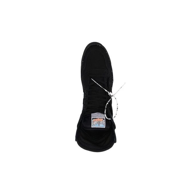 3.0 Zapatillas Off-Court High de lona ecológica «Black White»