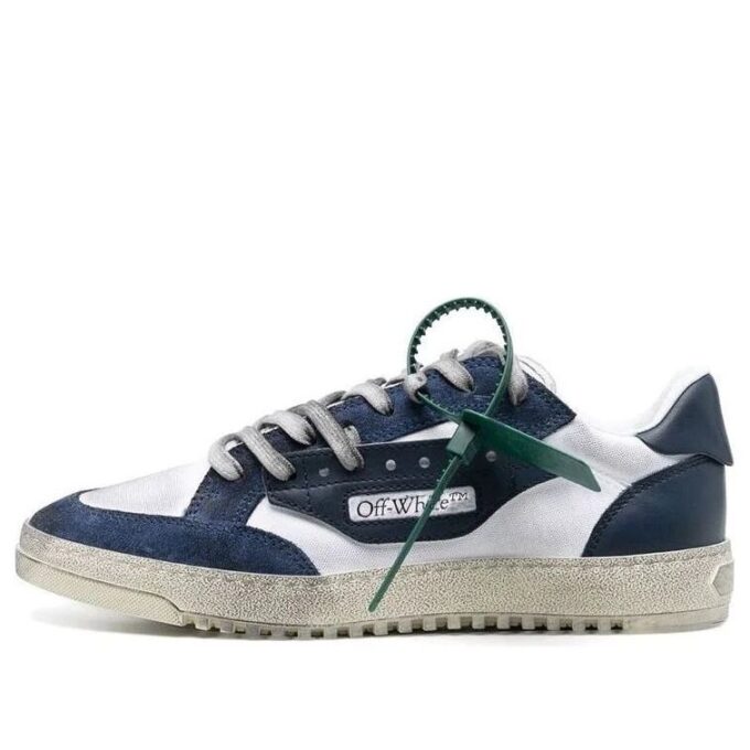 5.0 Zapatillas bajas con paneles «Navy White»