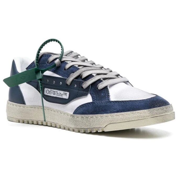 5.0 Zapatillas bajas con paneles «Navy White»