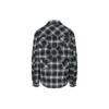 Abrigo de manga larga con capucha a cuadros FW20 para hombre, negro