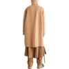 Abrigo midi con capucha de cachemira «Khaki»