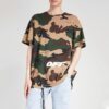 Alfabeto bordado, pantalones cortos, unisex, camuflaje