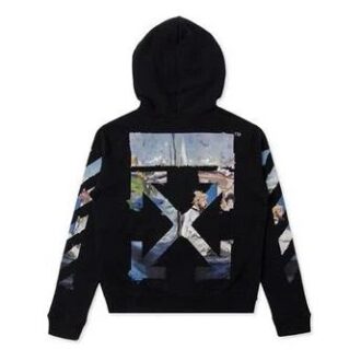 Algodón con cremallera y estampado de flechas diagonales
