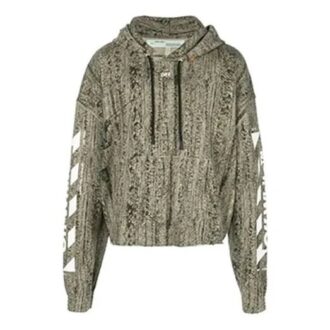 Algodón con estampado de logotipo de camuflaje con flechas diagonales