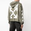 Algodón con estampado de logotipo de camuflaje con flechas diagonales