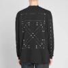 Algodón, cuello alto, manga larga, negro