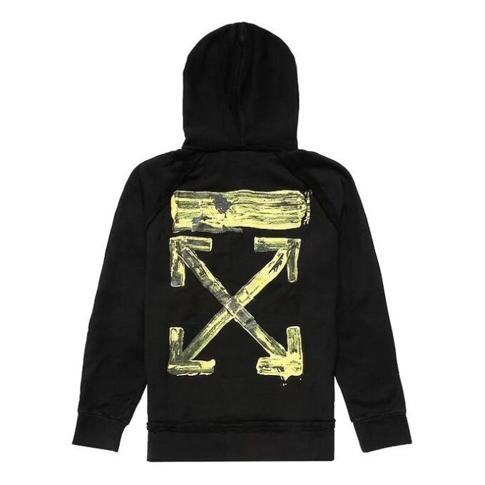 Arrow Gradient Drawstring Loose Fit Negro