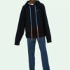 Arrow Gradient Drawstring Loose Fit Negro