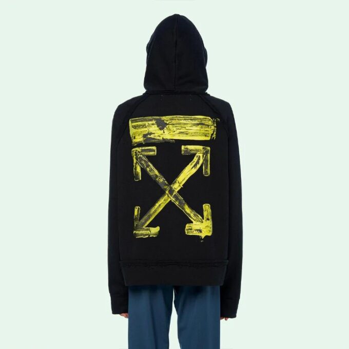 Arrow Gradient Drawstring Loose Fit Negro