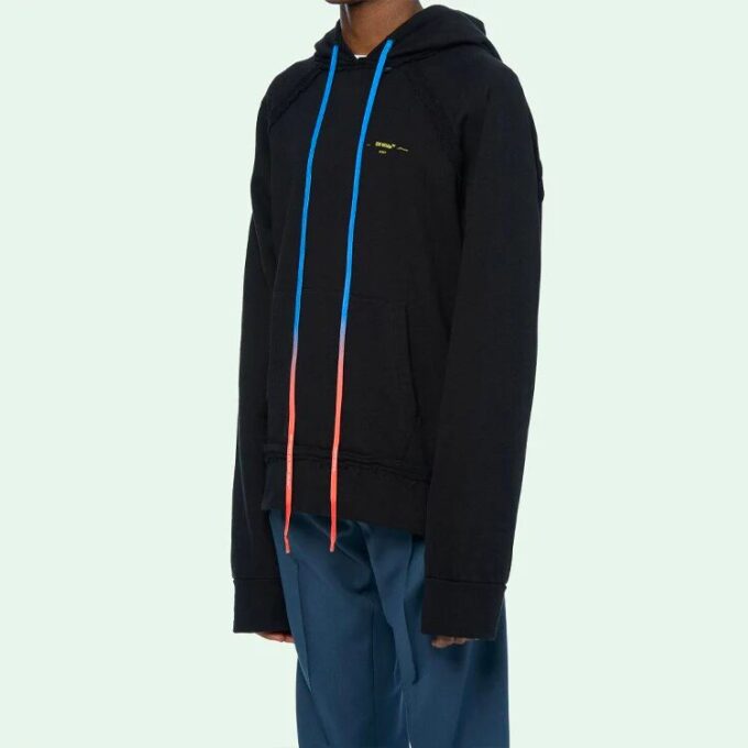 Arrow Gradient Drawstring Loose Fit Negro