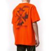 Arrow Printing Manga corta Naranja