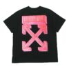 Back Arrow, camiseta de manga corta grande, negra