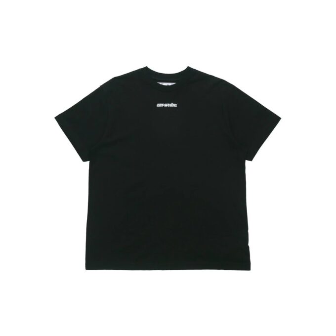 Back Arrow, camiseta de manga corta grande, negra