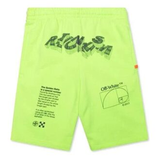Bermudas ajustadas de algodón para hombre SS20 con estampado 3D fluorescente