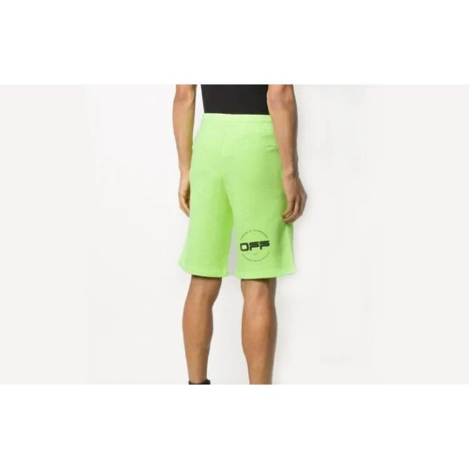 Bermudas ajustadas de algodón para hombre SS20 con estampado 3D fluorescente