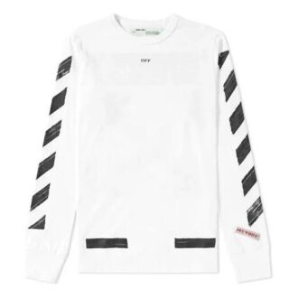 Black Arrow de manga larga en blanco