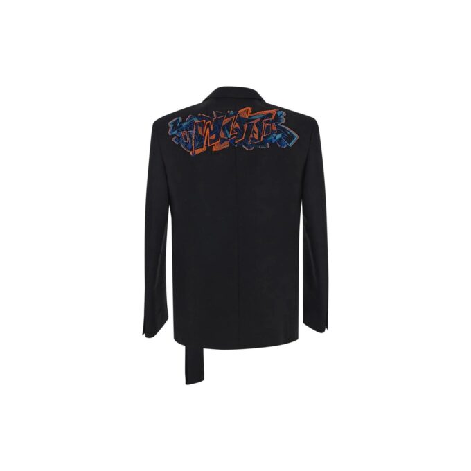 Blazer de una sola botonera con correa «Graf Coupe» «Negro»