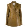 Blazer Off-White de doble botonadura con etiquetas en pico