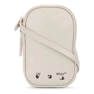 Bolsa con correa para el hombro y logotipo «Beige»