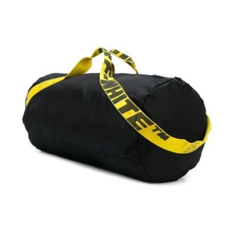 Bolsa de viaje de nailon con correas industriales «Negro Amarillo»