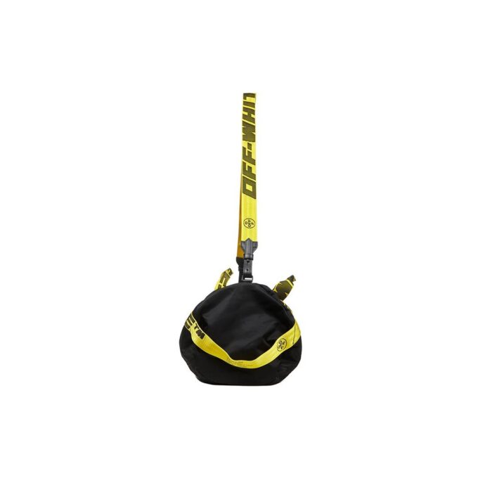 Bolsa de viaje de nailon con correas industriales «Negro Amarillo»