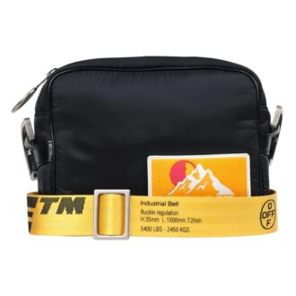 Bolso bandolera acolchado negro