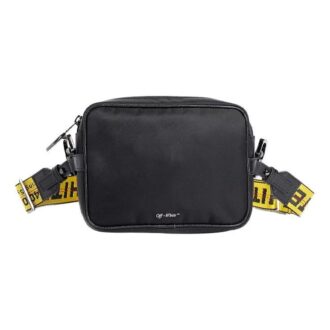 Bolso bandolera con correa de marca SS20 Amarillo/Negro