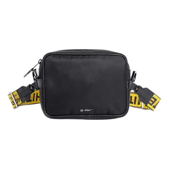 Bolso bandolera con correa de marca SS20 Amarillo/Negro