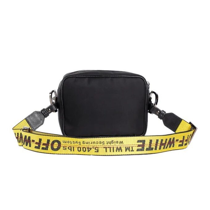 Bolso bandolera con correa de marca SS20 Amarillo/Negro