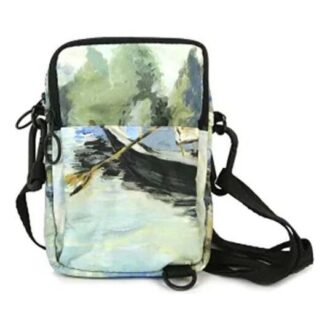 Bolso bandolera con estampado 19 Negro/Verde