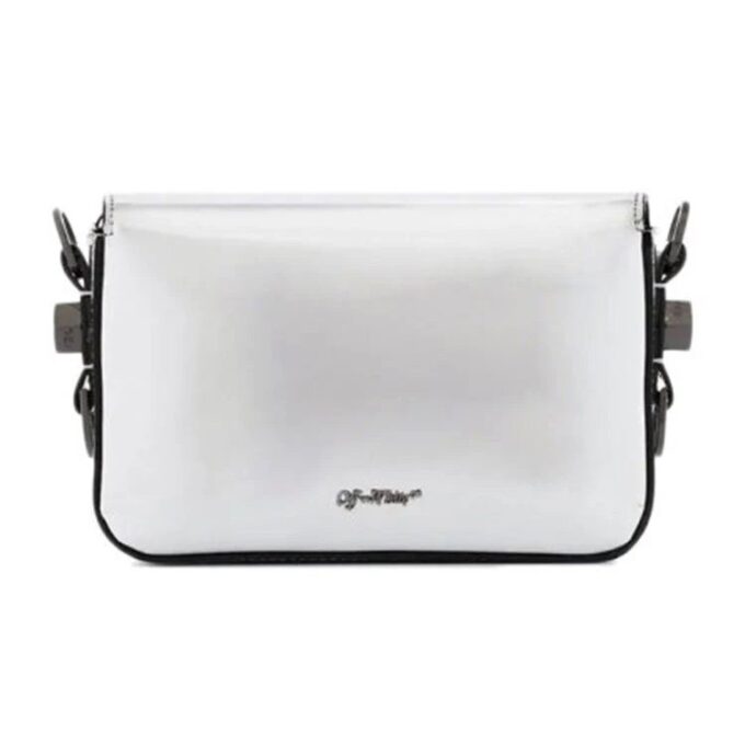 Bolso bandolera de cuero Off-White Binder «Silve»