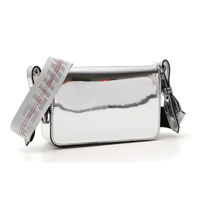 Bolso bandolera de cuero Off-White Binder «Silve»