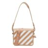 Bolso bandolera de cuero Off-White mediano caqui