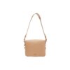 Bolso bandolera de cuero Off-White mediano caqui