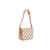 Bolso bandolera de cuero Off-White mediano caqui