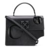 Bolso bandolera Jitney 2.8 de la serie Off-White Leather, color negro