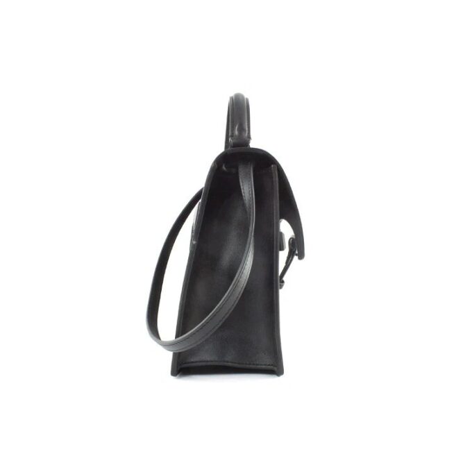 Bolso bandolera Jitney 2.8 de la serie Off-White Leather, color negro