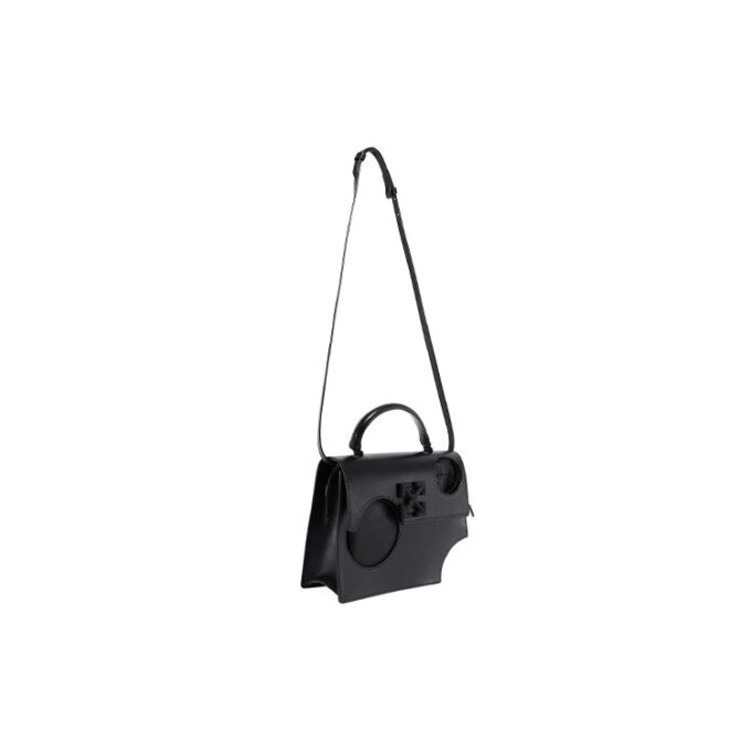 Bolso bandolera Jitney 2.8 de la serie Off-White Leather, color negro