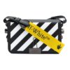 Bolso bandolera Off-White con Binder Clip y rayas, negro