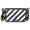 Bolso bandolera Off-White con Binder Clip y rayas, negro
